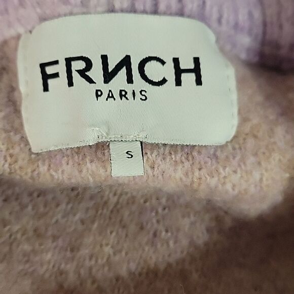FRNCH Paris Sweater lavender and gold. Size S - Picture 3 of 5